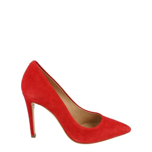 Ferragamo Ilary X5 Suede Pumps Red Womens